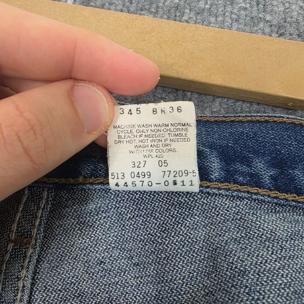 Vintage Levis Jeans Mens 34x30 SilverTab Baggy Relaxed Blue Y2K Made USA 90s